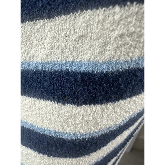 *Damaged* Veronica Beard Herbie Slit Neck Striped V-Neck Sweater Medium Flawed* - Picture 8 of 16